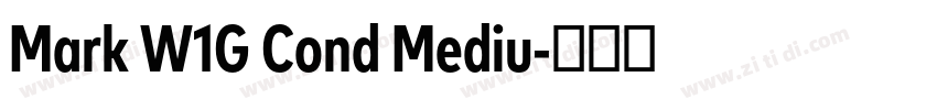 Mark W1G Cond Mediu字体转换 Mark W1G Cond Mediu字体转换